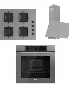 Flowart Analog Gri Ankastre Set