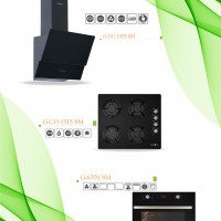 Siyah Dijital Ankastre Cam Set