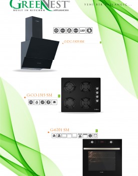 Siyah Dijital Ankastre Cam Set