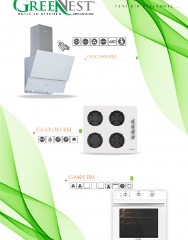 Beyaz Turbo Ankastre Cam Set