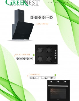 Siyah Turbo Ankastre Cam Set
